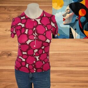 J.Crew  Women's T-Shirt Button Down  Cotton Short Sleeves‎ Sz XS